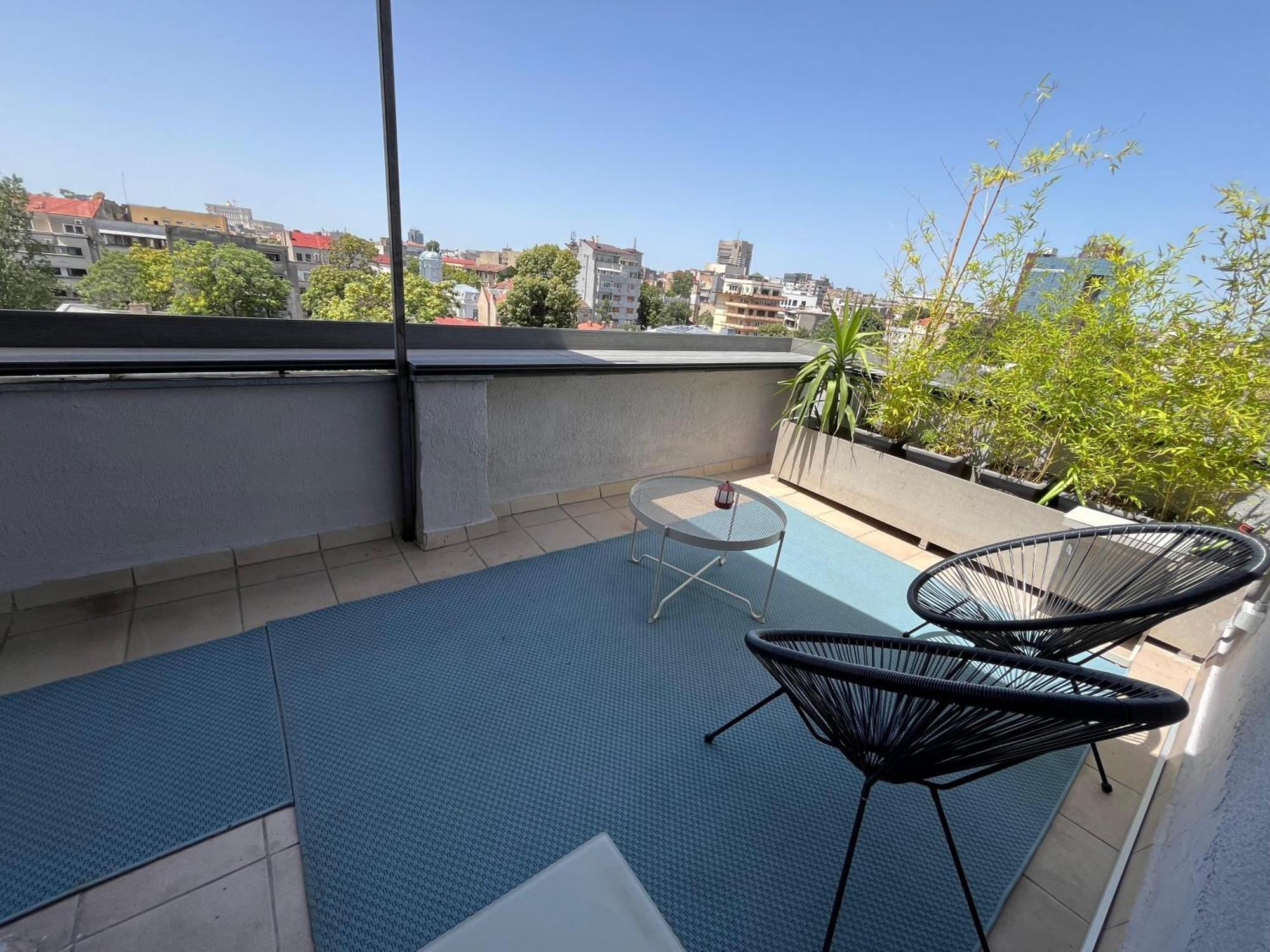 Terrace View Downtown Studio Bucareste Exterior foto